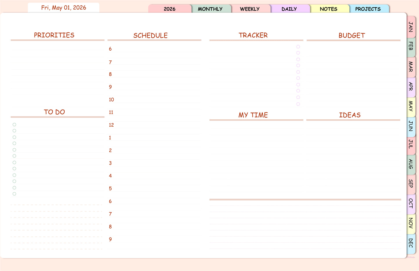 Digital Planner for 2026