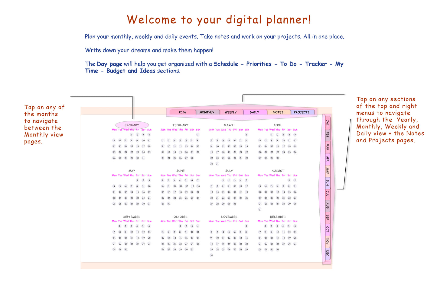 Digital Planner for 2026