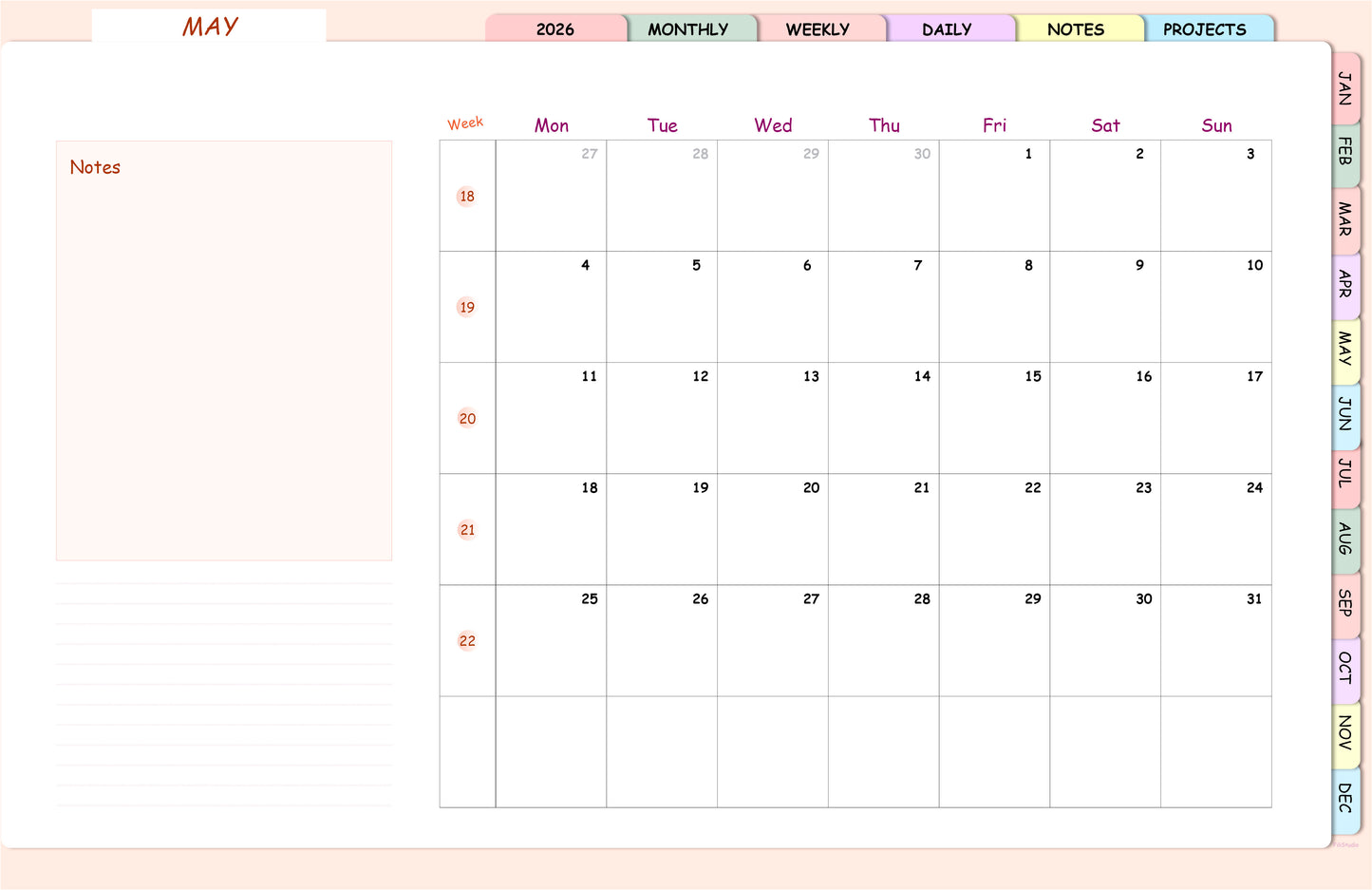 Digital Planner for 2026