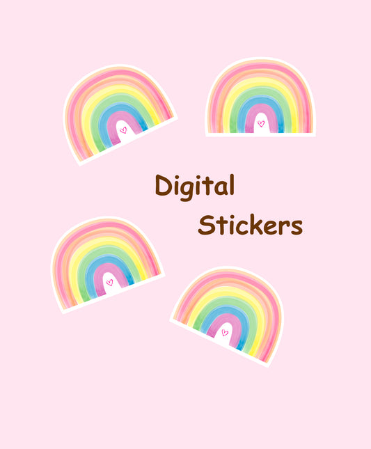 Pastel Rainbow - Digital sticker