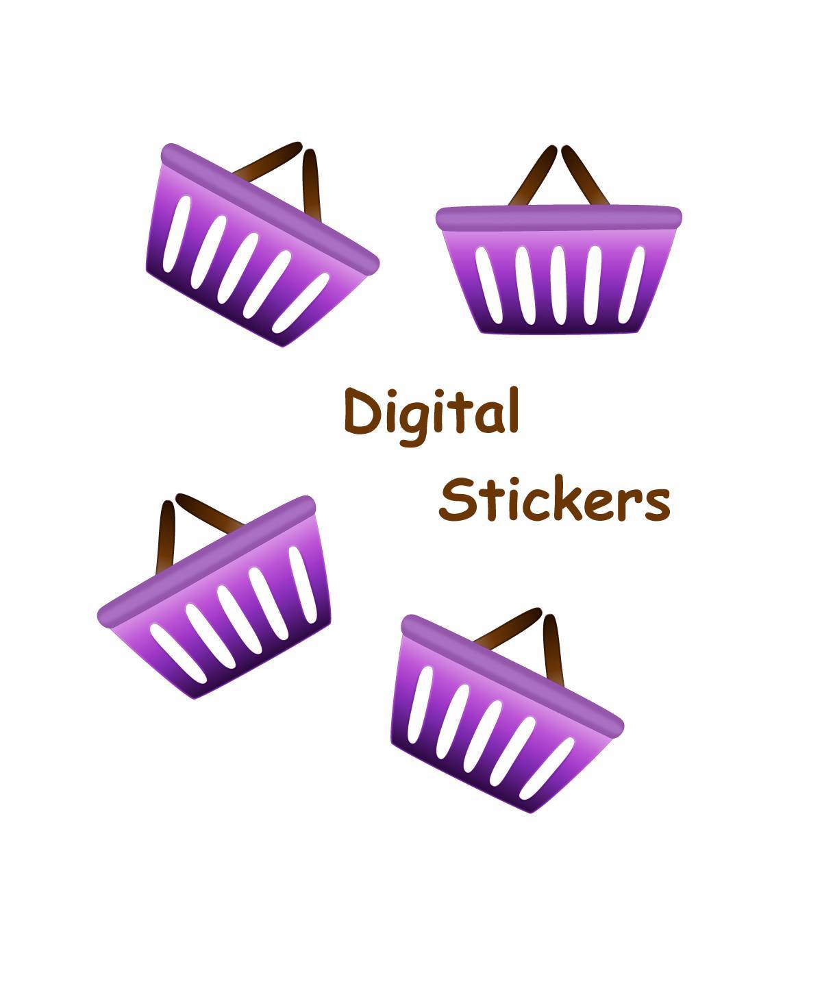 Shopping basket - Digital sticker