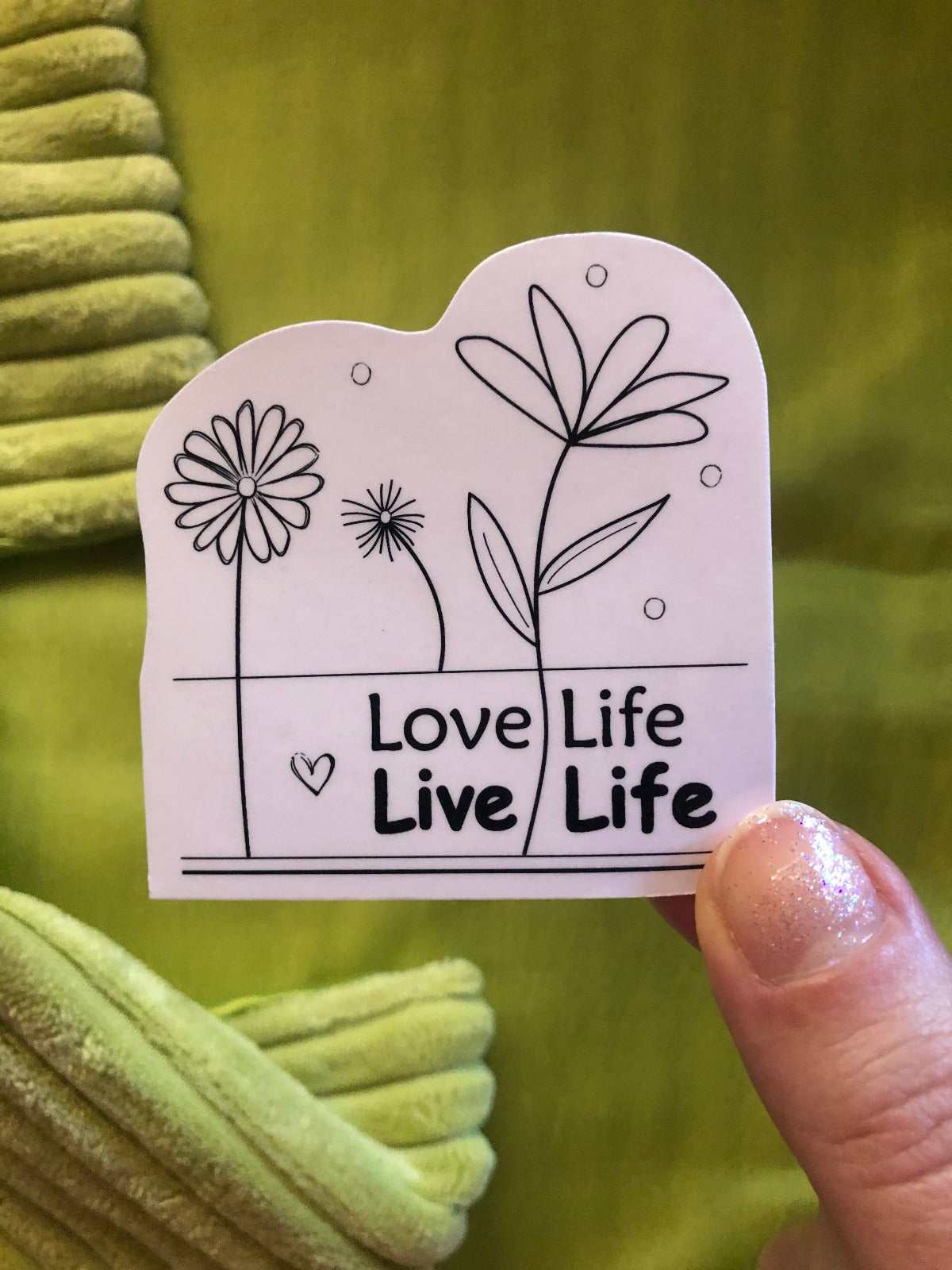 Love life ~ Live life | Cute waterproof sticker