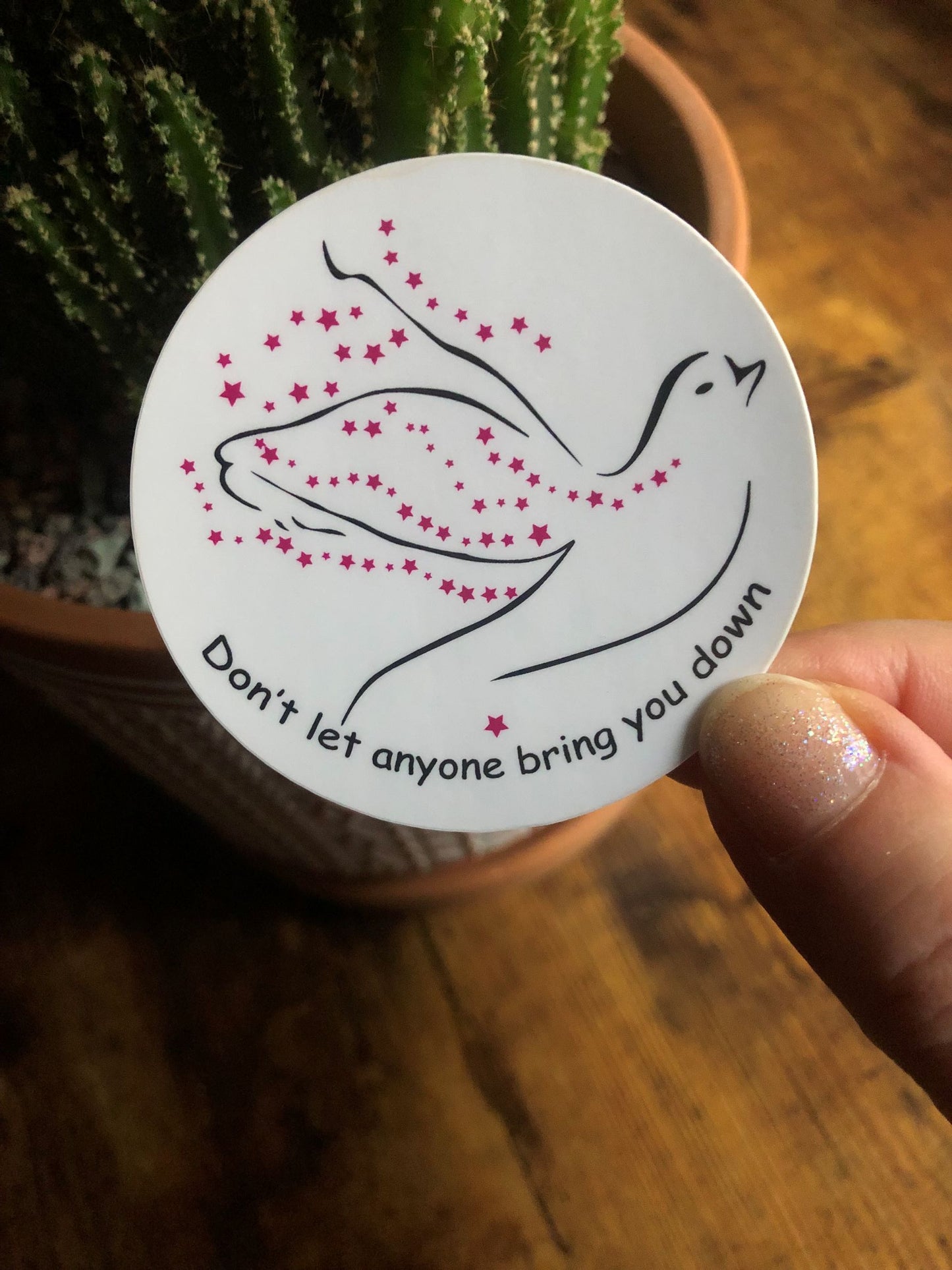 Don't let anyone bring you down - Sticker